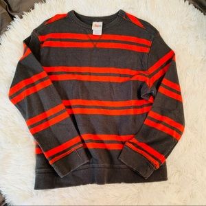 Boys CIRCO sweater orange and gray size 6/7